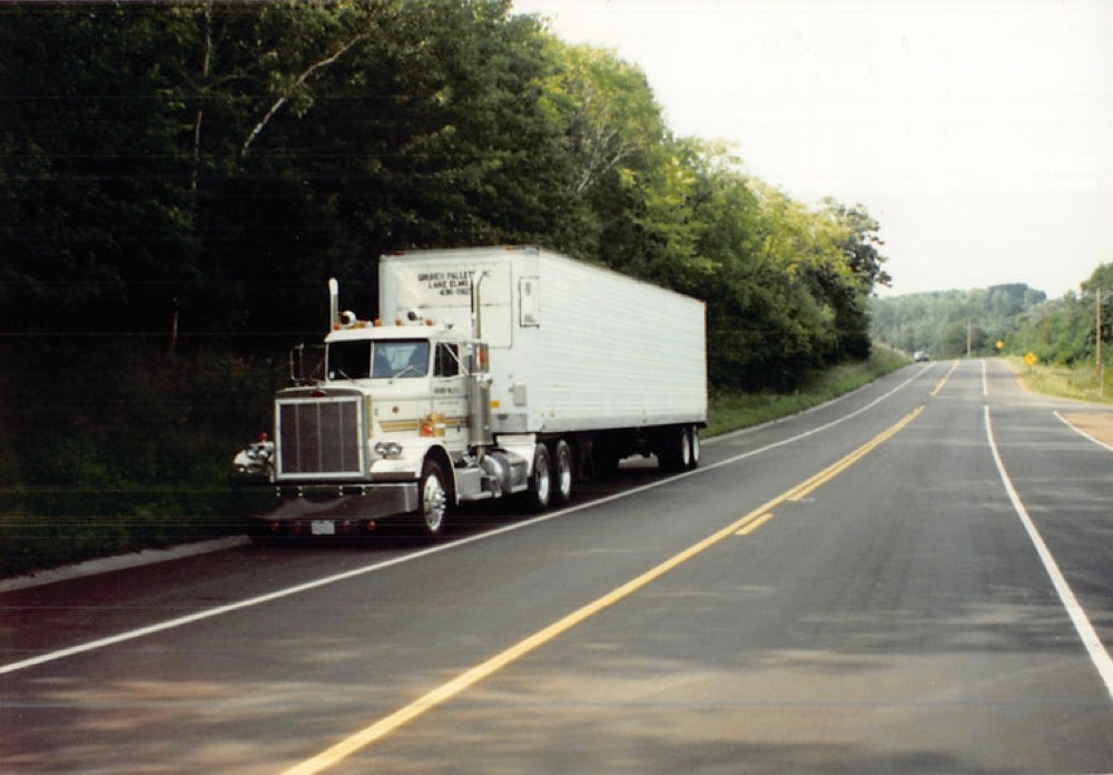 An early Gruber Pallets delivery truck